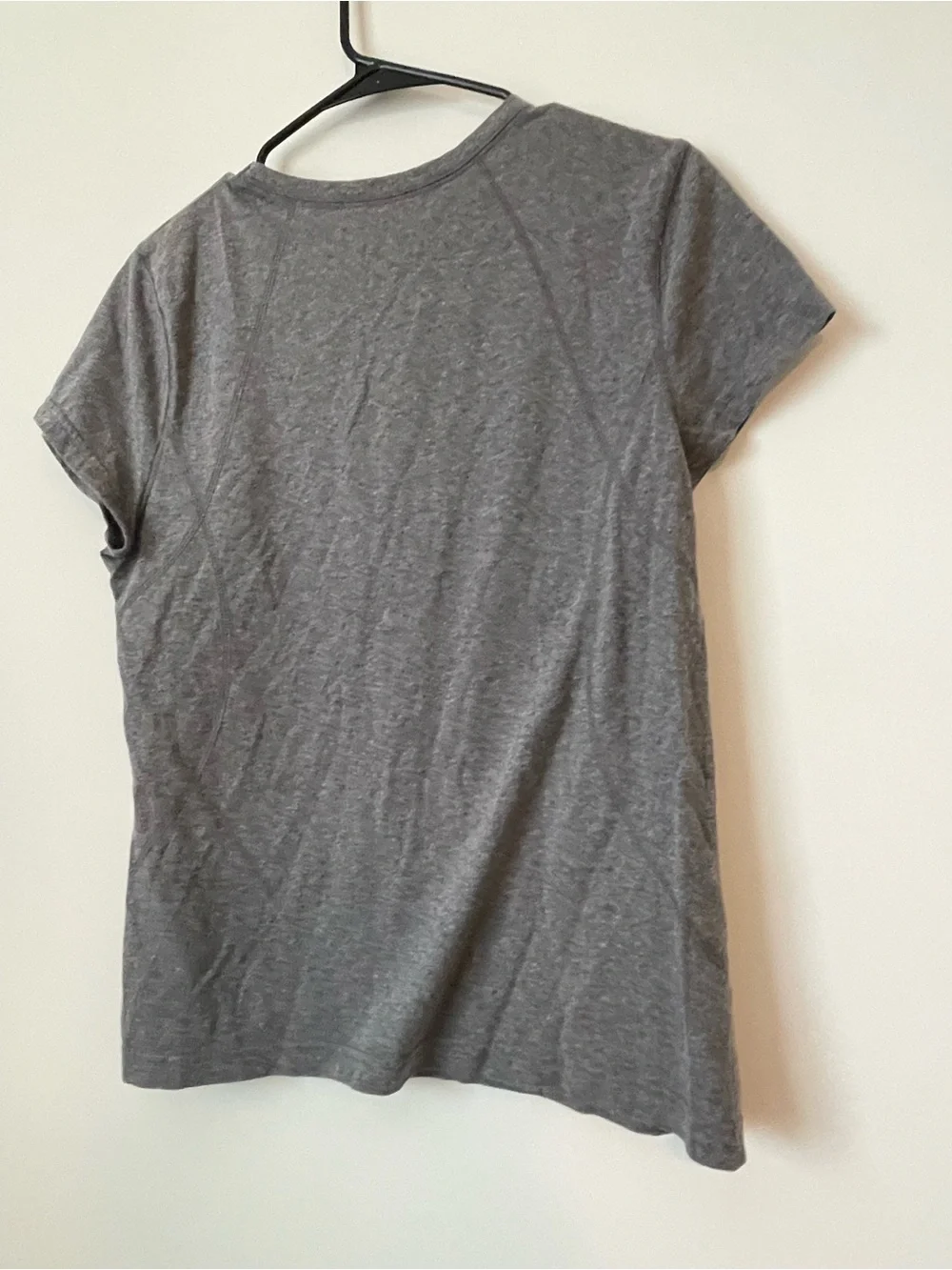 Women's Tek Gear Gray Short Sleeve T-Shirt Size Large Soft Workout